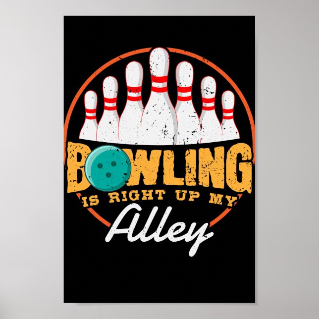 Bowling är Höger upp min allians Poster (Framsidan)