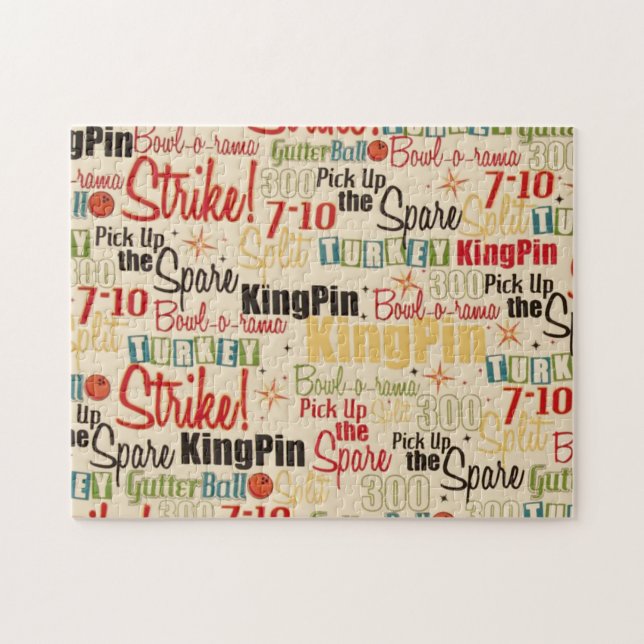 Bowling är Höger upp min allians Pussel (Horisontell)