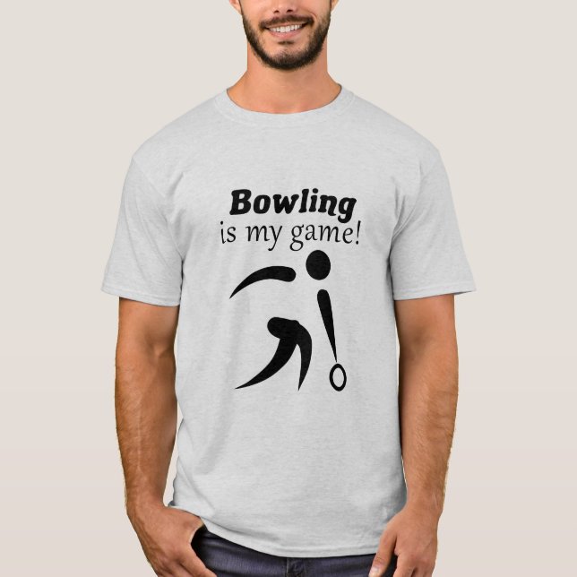 Bowling är mitt spel! t shirt (Framsida)