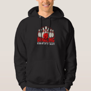 Bowling är precis min grej Bowlare Bowlinglag Hoodie