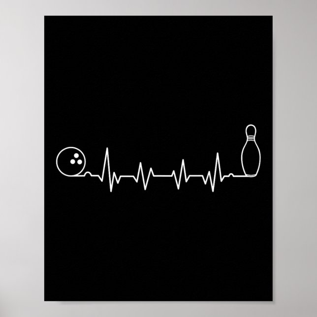 Bowling Art For Men Women Bowling Team Bowler Bowl Poster (Framsidan)