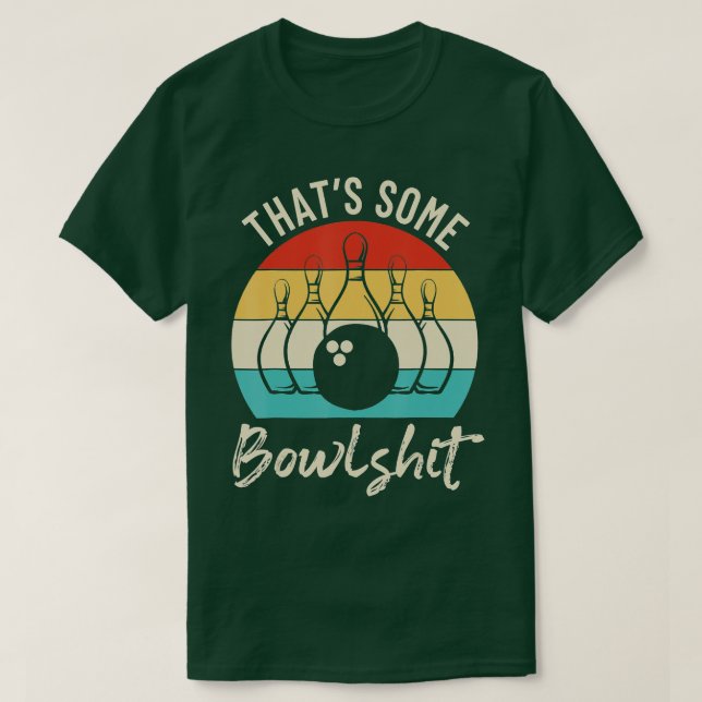 Bowling Att lite Bowlstuff Retro Bowling Älskare B T Shirt (Design framsida)