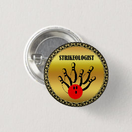 Bowling ball and stift med ord STRIKEOLOGIST Knapp
