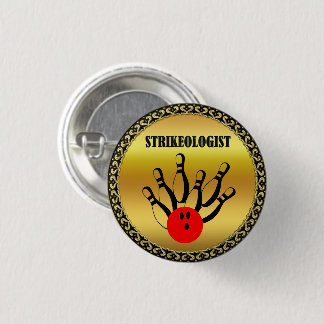 Bowling ball and stift med ord STRIKEOLOGIST Knapp