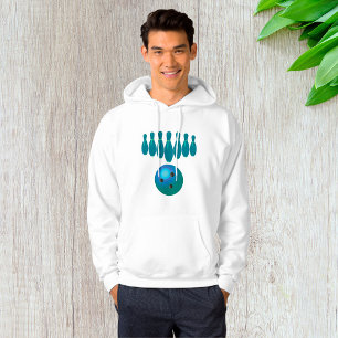 Bowling Ball and Stift Roligt Sports Hoodie
