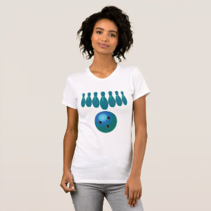 Bowling Ball and Stift Roligt Sports T Shirt