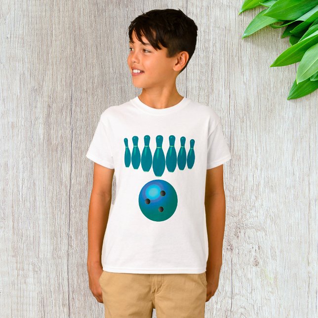 Bowling Ball and Stift Roligt Sports T Shirt (Skapare uppladdad)