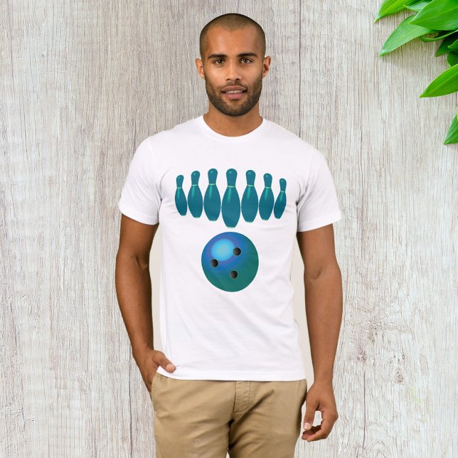Bowling Ball and Stift Roligt Sports T Shirt (Skapare uppladdad)