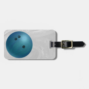 Bowling Ball Blue Bagagebricka
