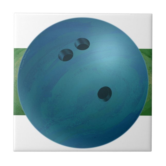 Bowling Ball Blue Kakelplatta (Framsidan)