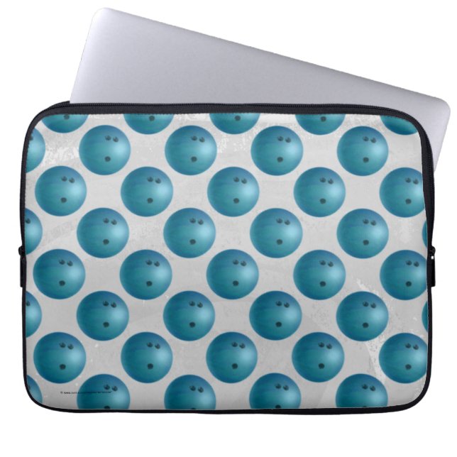 Bowling Ball Blue Laptop Fodral (Framsidan)