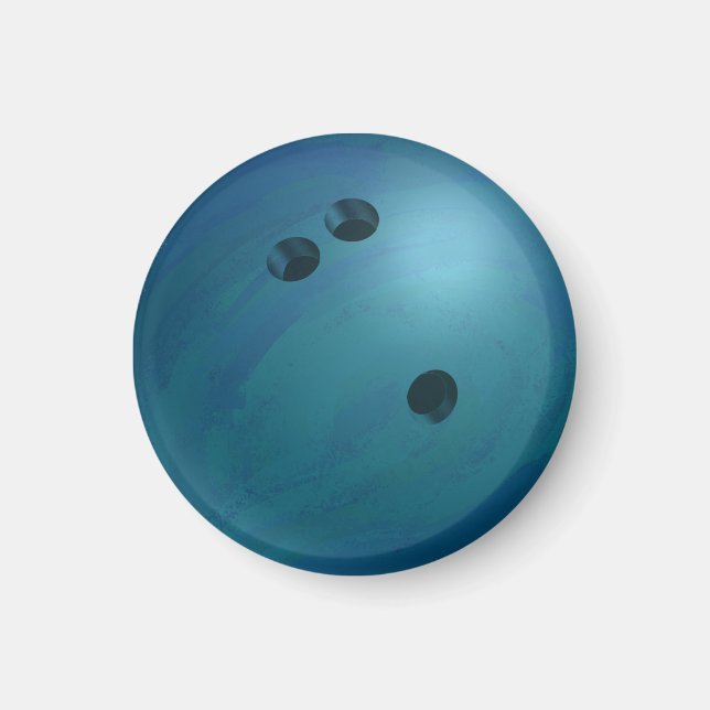 Bowling Ball Blue Magnet (Framsidan)