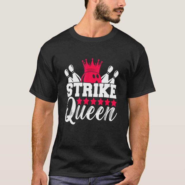 Bowling Ball Bowlareare Outfit Bowling Girl 1 T Shirt (Framsida)
