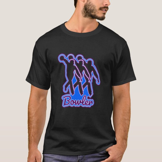 Bowling Ball Bowler Strike Bowling Pin Bowling Tea T Shirt (Framsida)