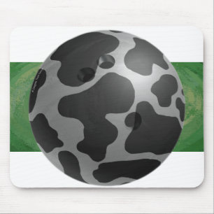 Bowling Ball Cow Grått Musmatta