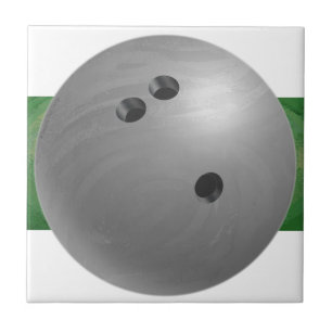 Bowling Ball Grått Kakelplatta