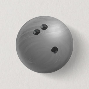 Bowling Ball Grått Knapp