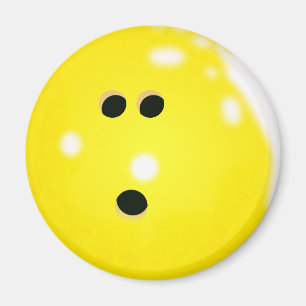 Bowling Ball (Gult) Magnet