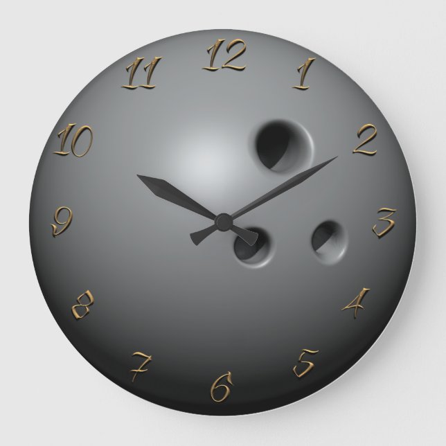 Bowling ball large clock stor klocka (Framsida)