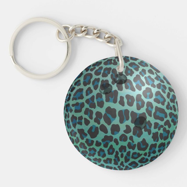 Bowling Ball Leopard Teal (Framsidan)