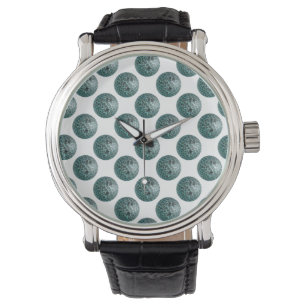 Bowling Ball Leopard Teal Armbandsur