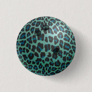 Bowling Ball Leopard Teal Knapp