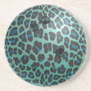 Bowling Ball Leopard Teal Underlägg