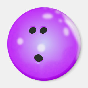 Bowling Ball (Lila) Magnet