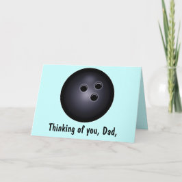 Bowling Ball Lycklig Fars dag Kort
