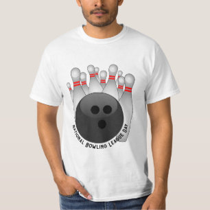 Bowling Ball och Bowling Stift T Shirt