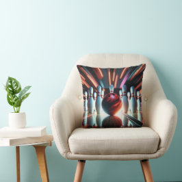 Bowling Ball och Stift Kudde