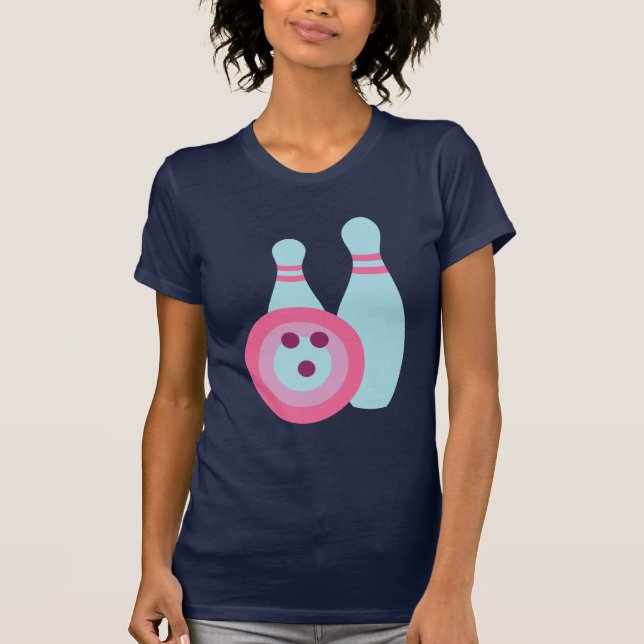 Bowling Ball och Stift T-shirt (Framsida)