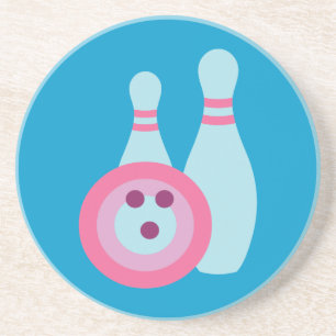 Bowling Ball och Stift Underlägg