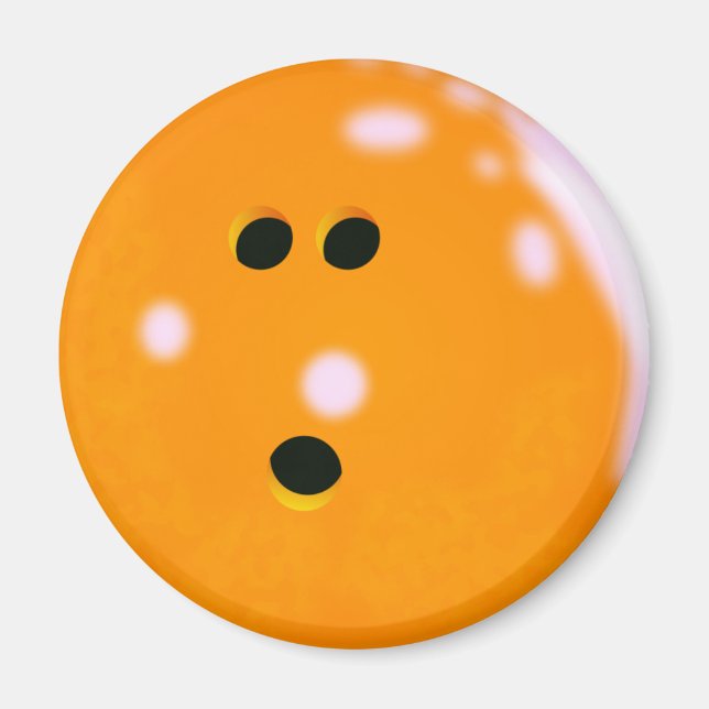 Bowling Ball (Orange) Magnet (Framsidan)