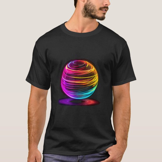 Bowling Ball Pin Alley Turkietkonstnär T Shirt (Framsida)