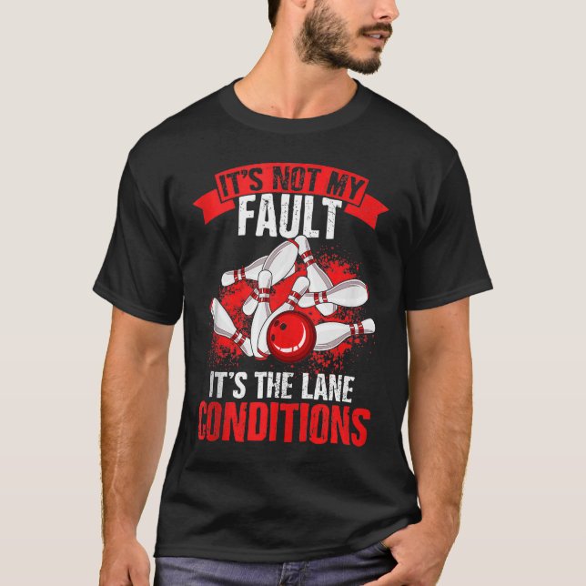 Bowling Ball Pin Bowlareare Strejka Bowling Fanati T Shirt (Framsida)
