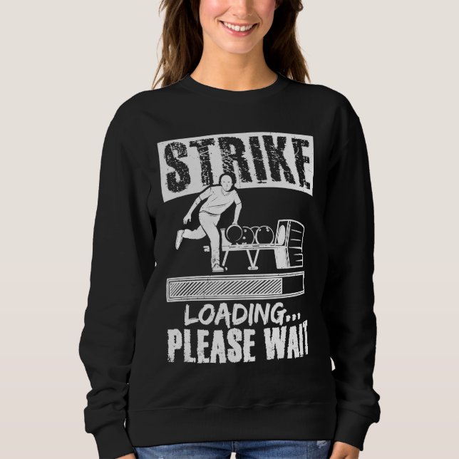 Bowling Ball Pin Bowler Strike Bowling Fanatic Bow T Shirt (Framsida)