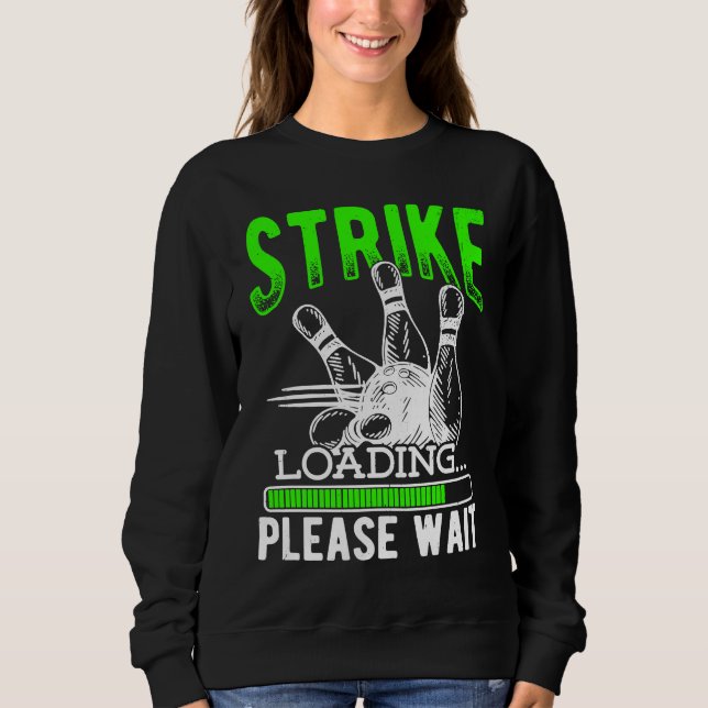 Bowling Ball Pin Bowler Strike Bowling Fanatic Bow T Shirt (Framsida)