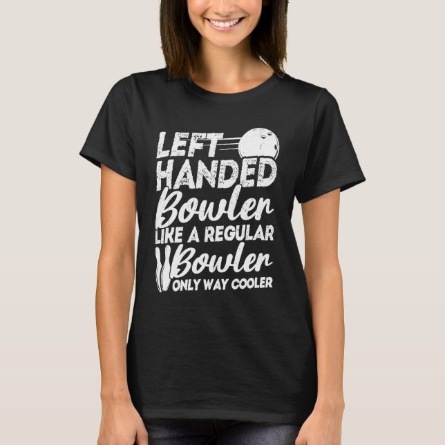 Bowling Ball Pin Bowler Strike Bowling Fanatic Bow T Shirt (Framsida)