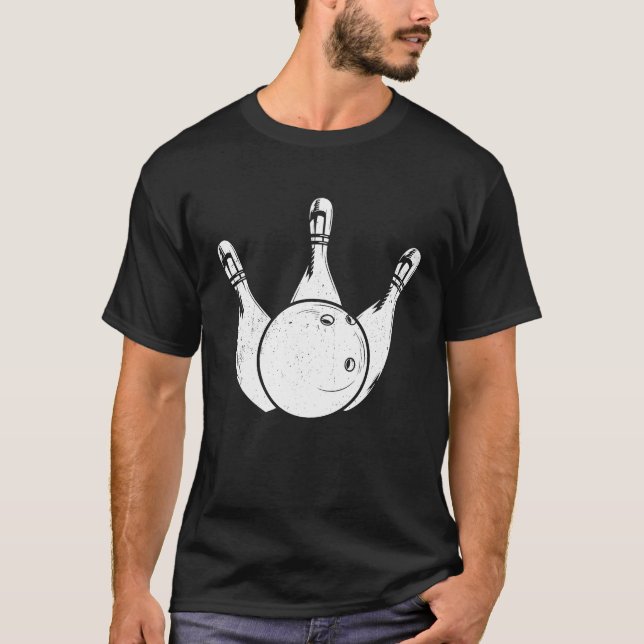 Bowling Ball Pin Bowler Strike Bowling Legend Bowl T Shirt (Framsida)