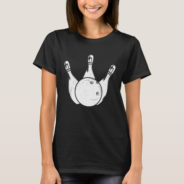 Bowling Ball Pin Bowler Strike Bowling Legend Bowl T Shirt (Framsida)