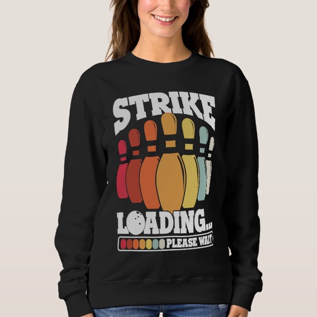 Bowling Ball Pin Bowler Strike Bowling Team Bowlin T Shirt (Framsida)