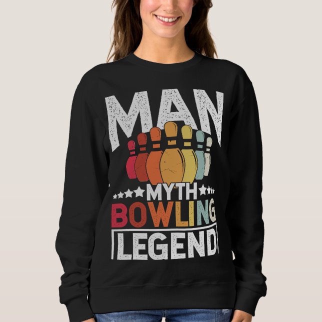 Bowling Ball Pin Bowler Strike Team Bowling Alley  T Shirt (Framsida)
