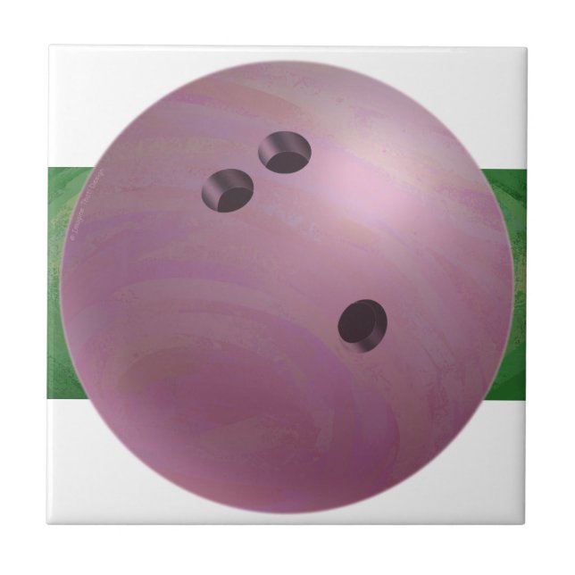 Bowling Ball Rosa Kakelplatta (Framsidan)
