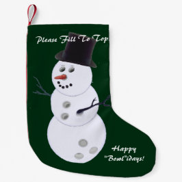 Bowling Ball Snögubbe jul Liten Julstrumpa