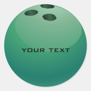 Bowling Ball Sticker Runt Klistermärke