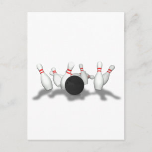 Bowling Ball & Stift: 3D-modell: Vykort