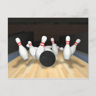 Bowling Ball & Stift: 3D-modell: Vykort