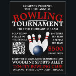 Bowling Ball & Stift, Ten-Pin Bowling Tournament Reklamblad<br><div class="desc">Bowling Ball & Stift,  Ten-Pin Bowling Tournament Advertising Flyers by the Affärskort Store.</div>