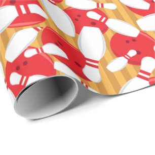 Bowling Balls och Stift Ten Pin Bowling Party Presentpapper